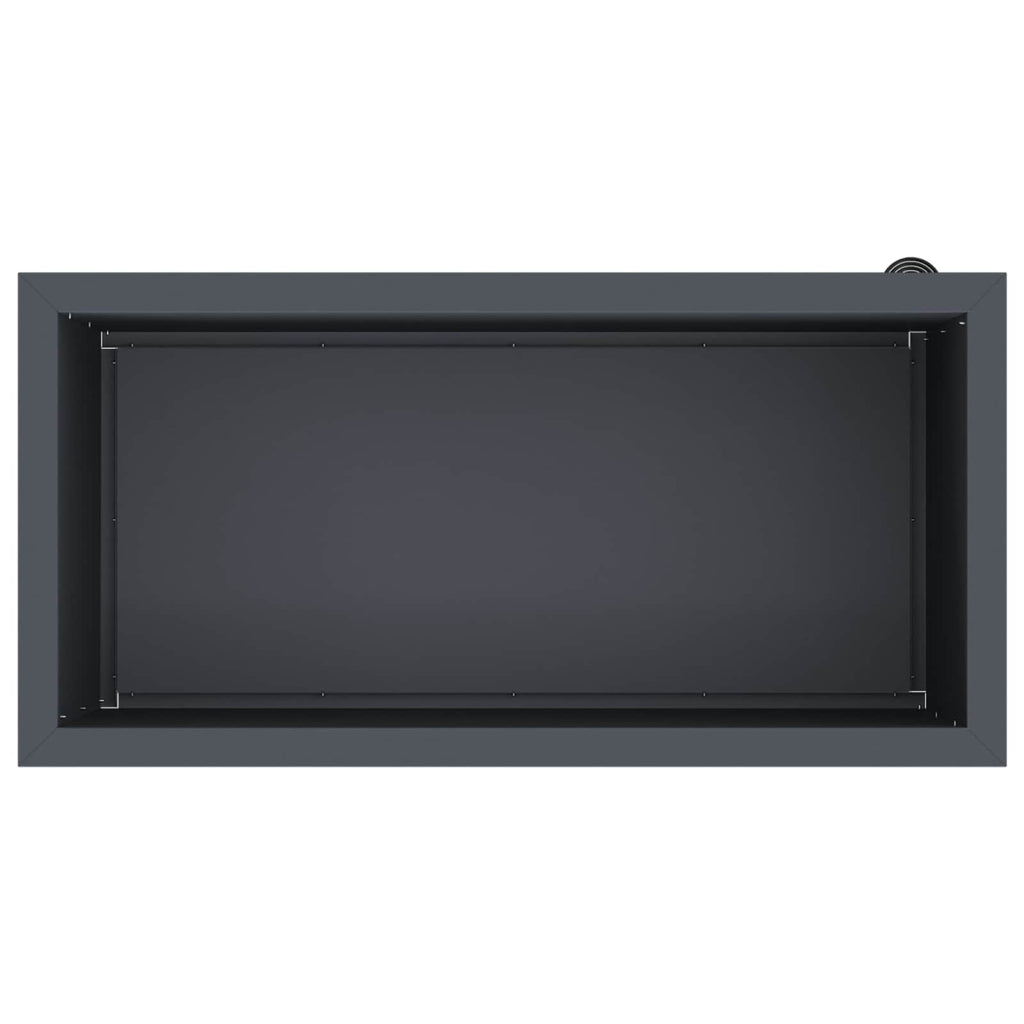 vidaXL Donica ogrodowa z oświetleniem LED Antracyt 40 x 80 x 40 cm