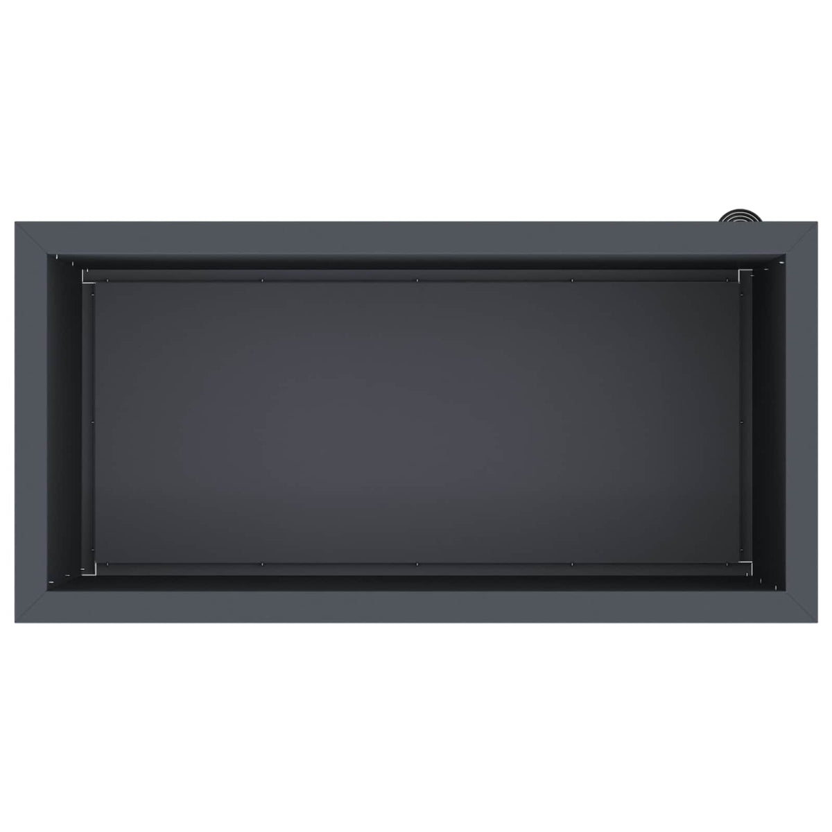 vidaXL Donica ogrodowa z oświetleniem LED Antracyt 40 x 80 x 40 cm