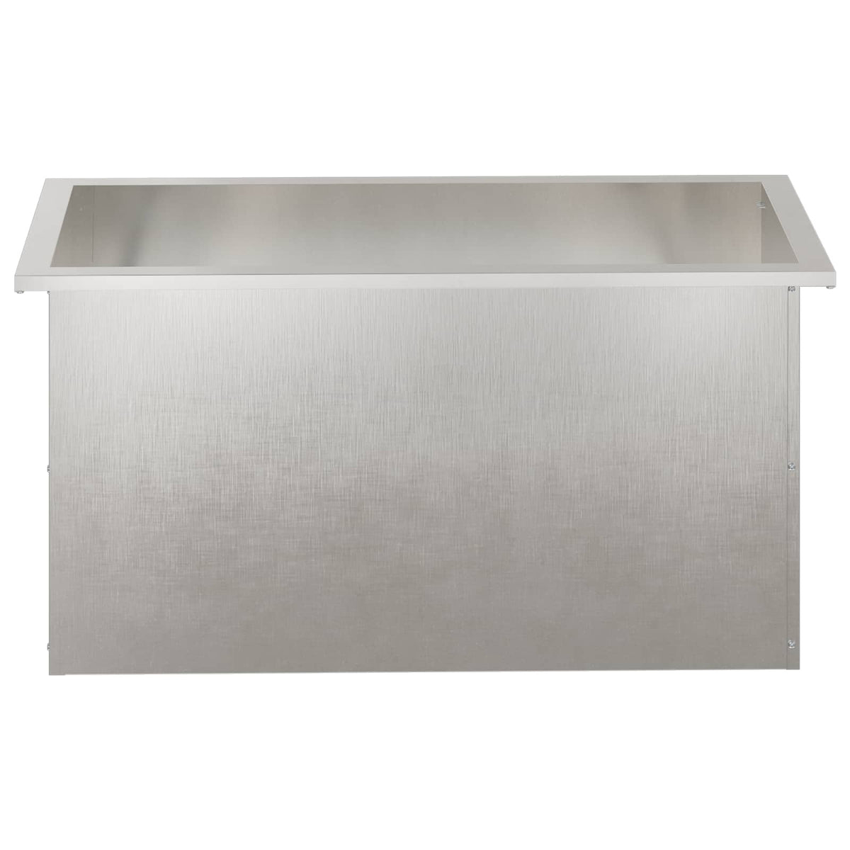 vidaXL Donica ogrodowa z oświetleniem LED srebrny 40 x 80 x 40 cm