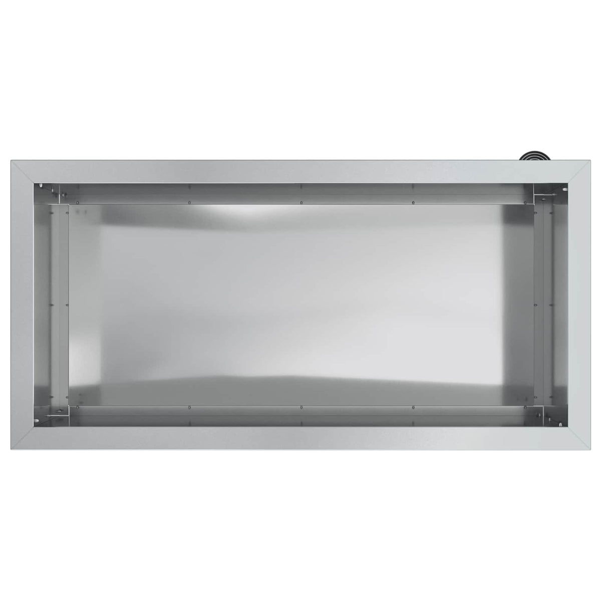vidaXL Donica ogrodowa z oświetleniem LED srebrny 40 x 80 x 40 cm