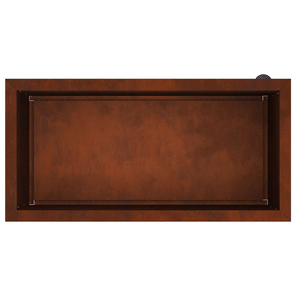 vidaXL Donica ogrodowa z oświetleniem LED Rdzawy 40 x 80 x 40 cm