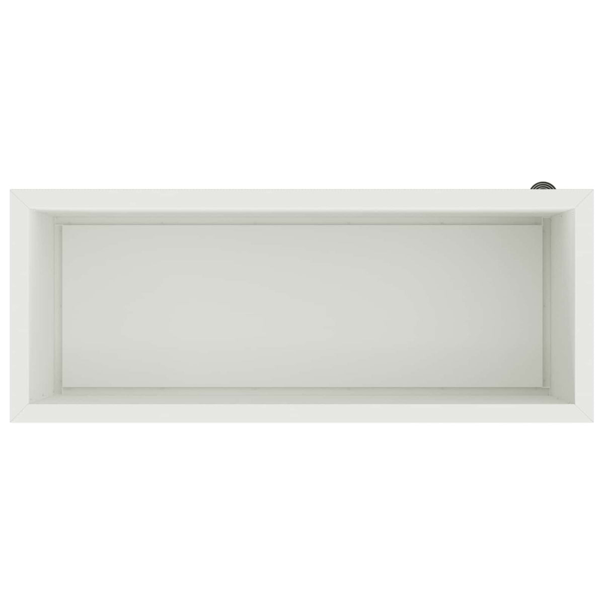 vidaXL Donica ogrodowa z oświetleniem LED Biały 40 x 100 x 40 cm Stal