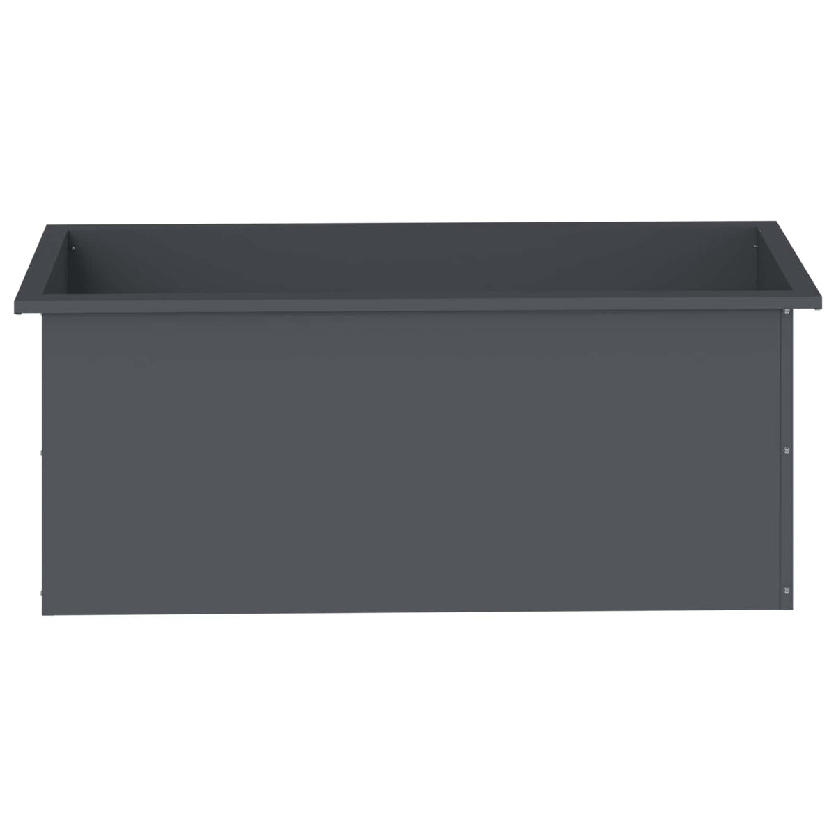 vidaXL Donica ogrodowa z oświetleniem LED Antracyt 40 x 100 x 40 cm
