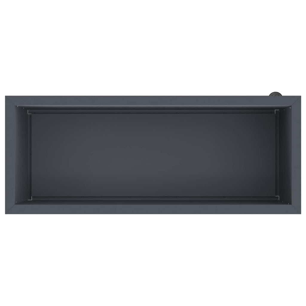 vidaXL Donica ogrodowa z oświetleniem LED Antracyt 40 x 100 x 40 cm