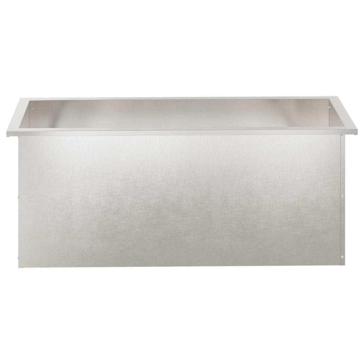vidaXL Donica ogrodowa z oświetleniem LED srebrny 40 x 100 x 40 cm