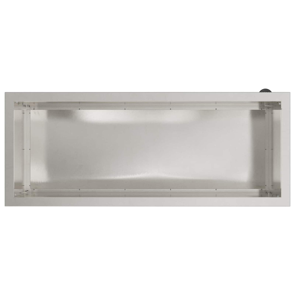 vidaXL Donica ogrodowa z oświetleniem LED srebrny 40 x 100 x 40 cm