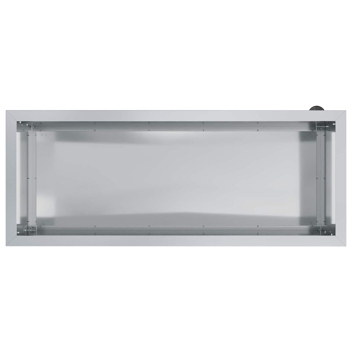 vidaXL Donica ogrodowa z oświetleniem LED srebrny 40 x 100 x 40 cm