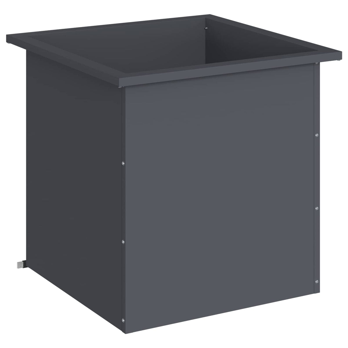 vidaXL Donica ogrodowa z oświetleniem LED Antracyt 50 x 50 x 48 cm