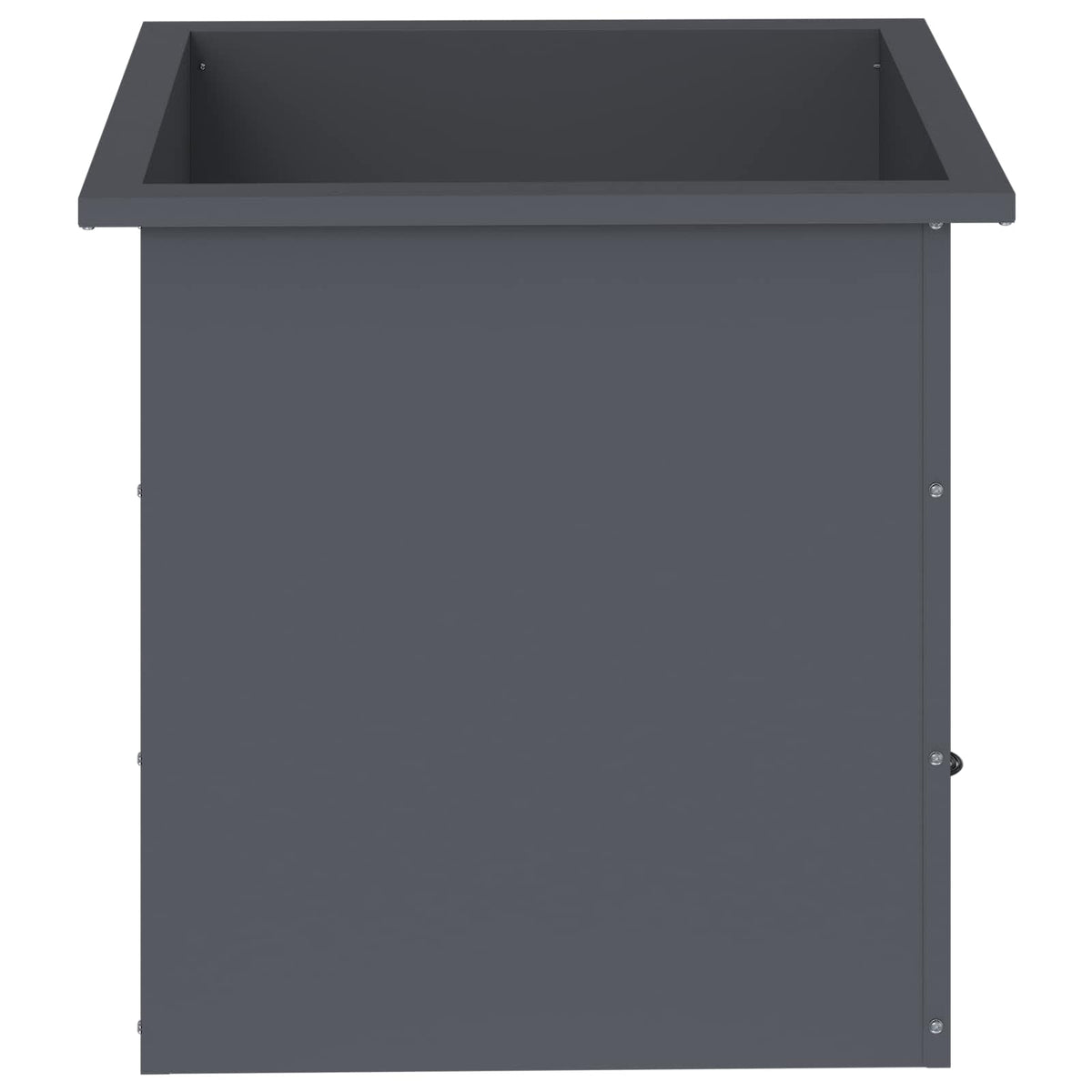 vidaXL Donica ogrodowa z oświetleniem LED Antracyt 50 x 50 x 48 cm