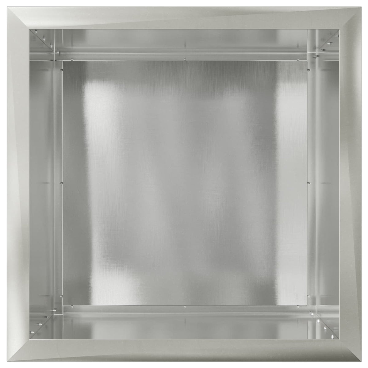 vidaXL Donica ogrodowa z oświetleniem LED srebrny 50 x 50 x 48 cm