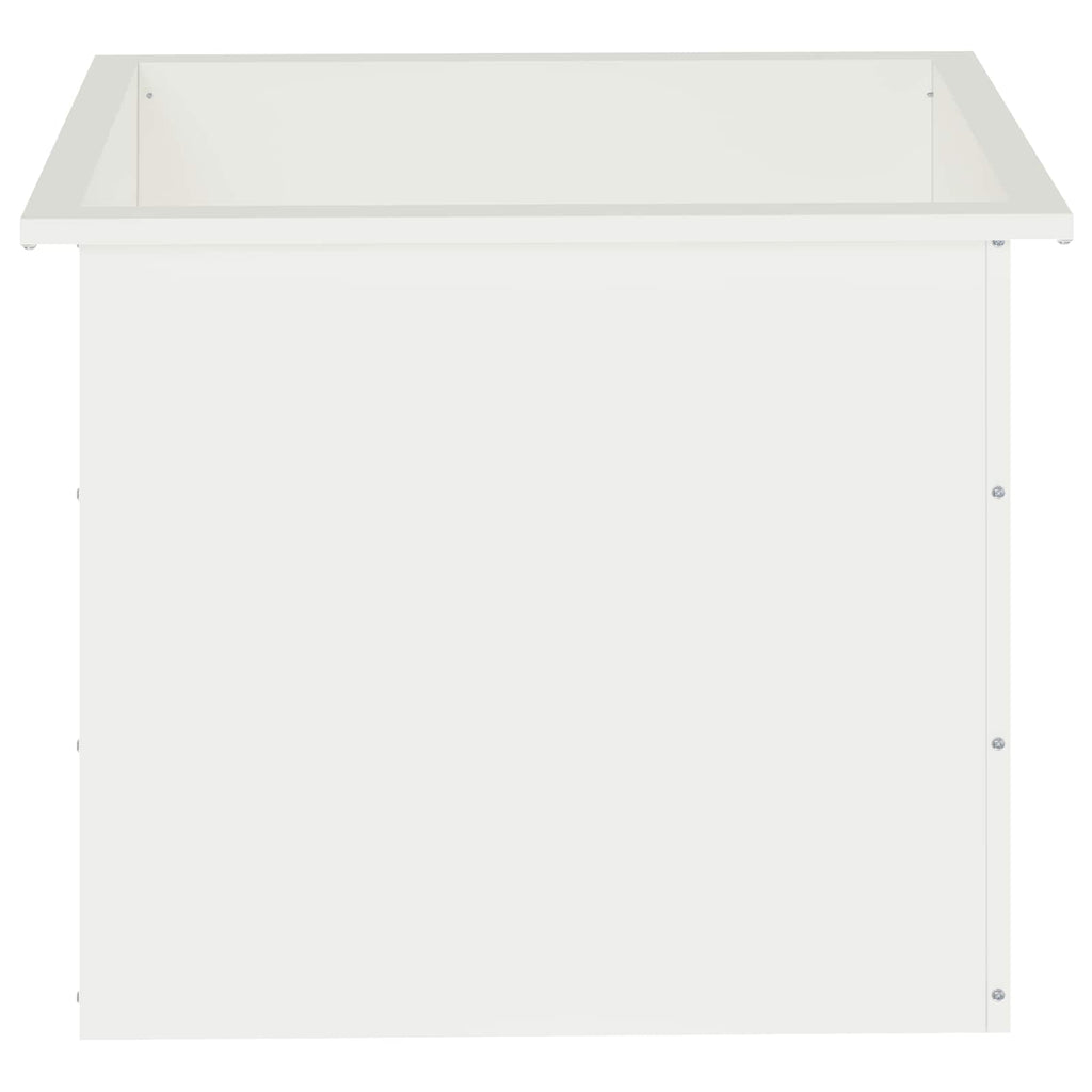 vidaXL Donica ogrodowa z oświetleniem LED 2 szt. Biały 50 x 60 x 48 cm