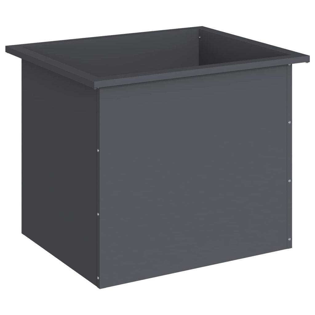 vidaXL Donica ogrodowa z oświetleniem LED Antracyt 50 x 60 x 48 cm