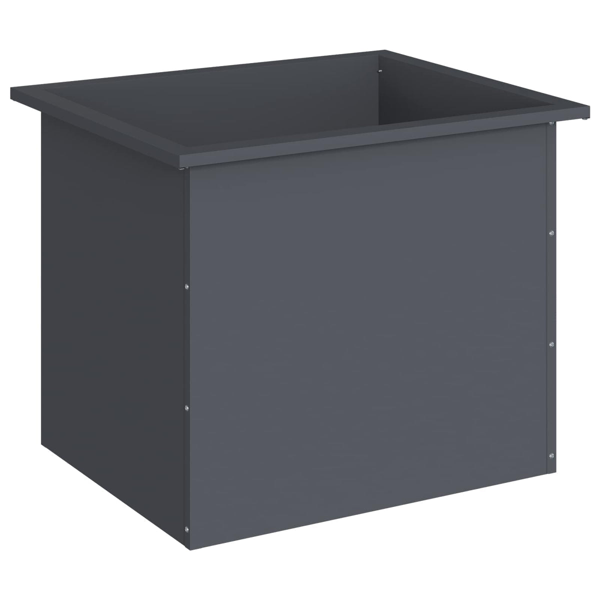 vidaXL Donica ogrodowa z oświetleniem LED Antracyt 50 x 60 x 48 cm
