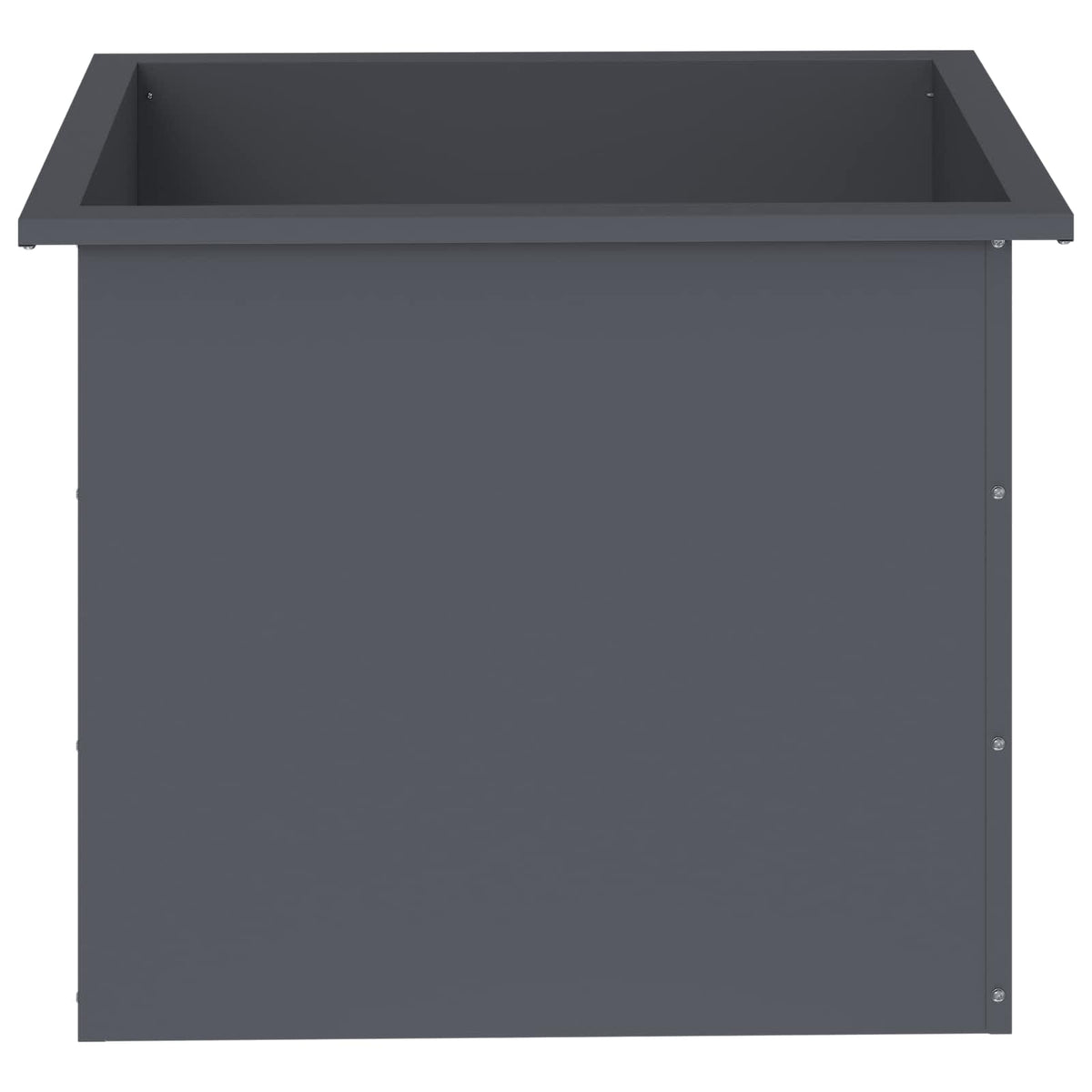 vidaXL Donica ogrodowa z oświetleniem LED Antracyt 50 x 60 x 48 cm