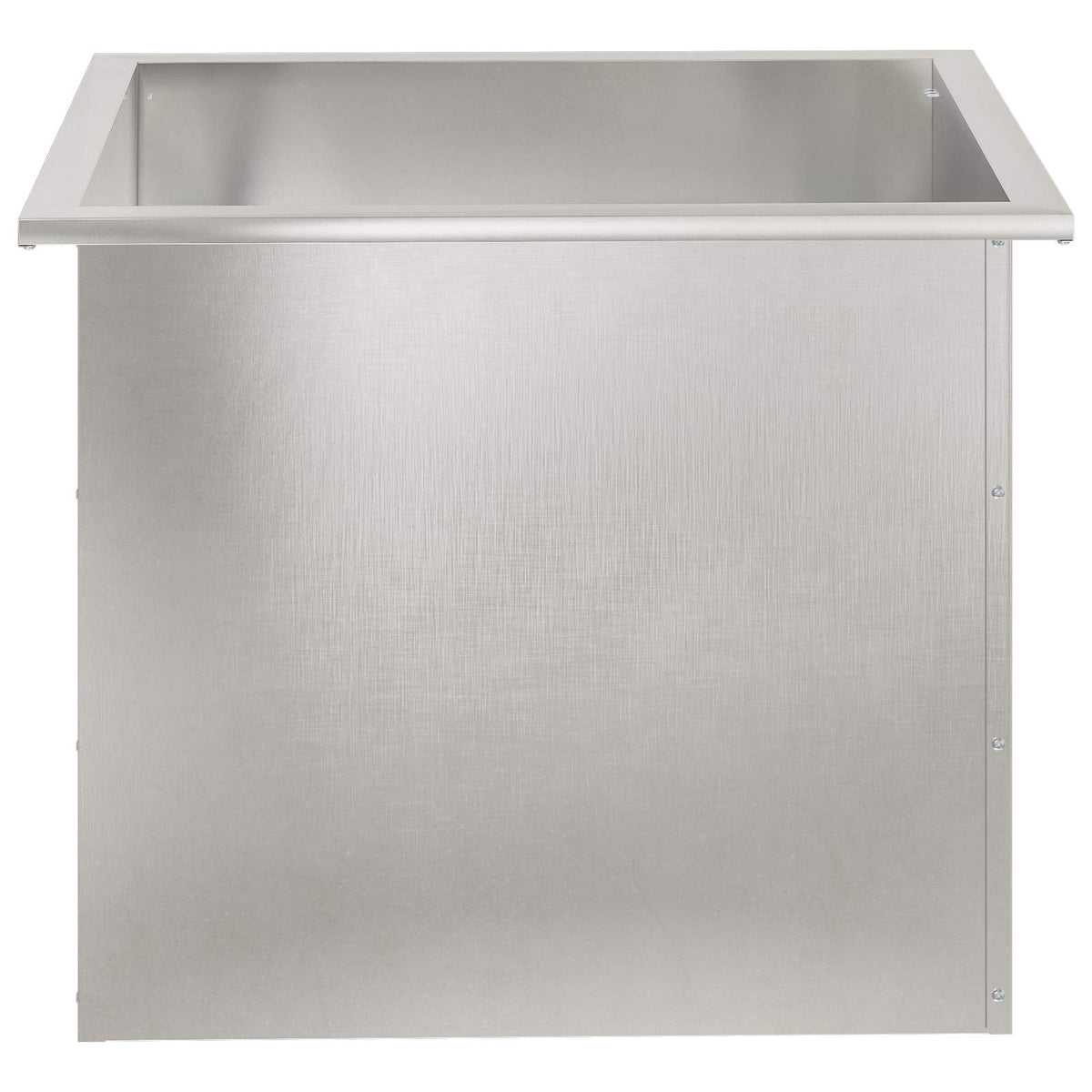 vidaXL Donica ogrodowa z oświetleniem LED srebrny 50 x 60 x 48 cm