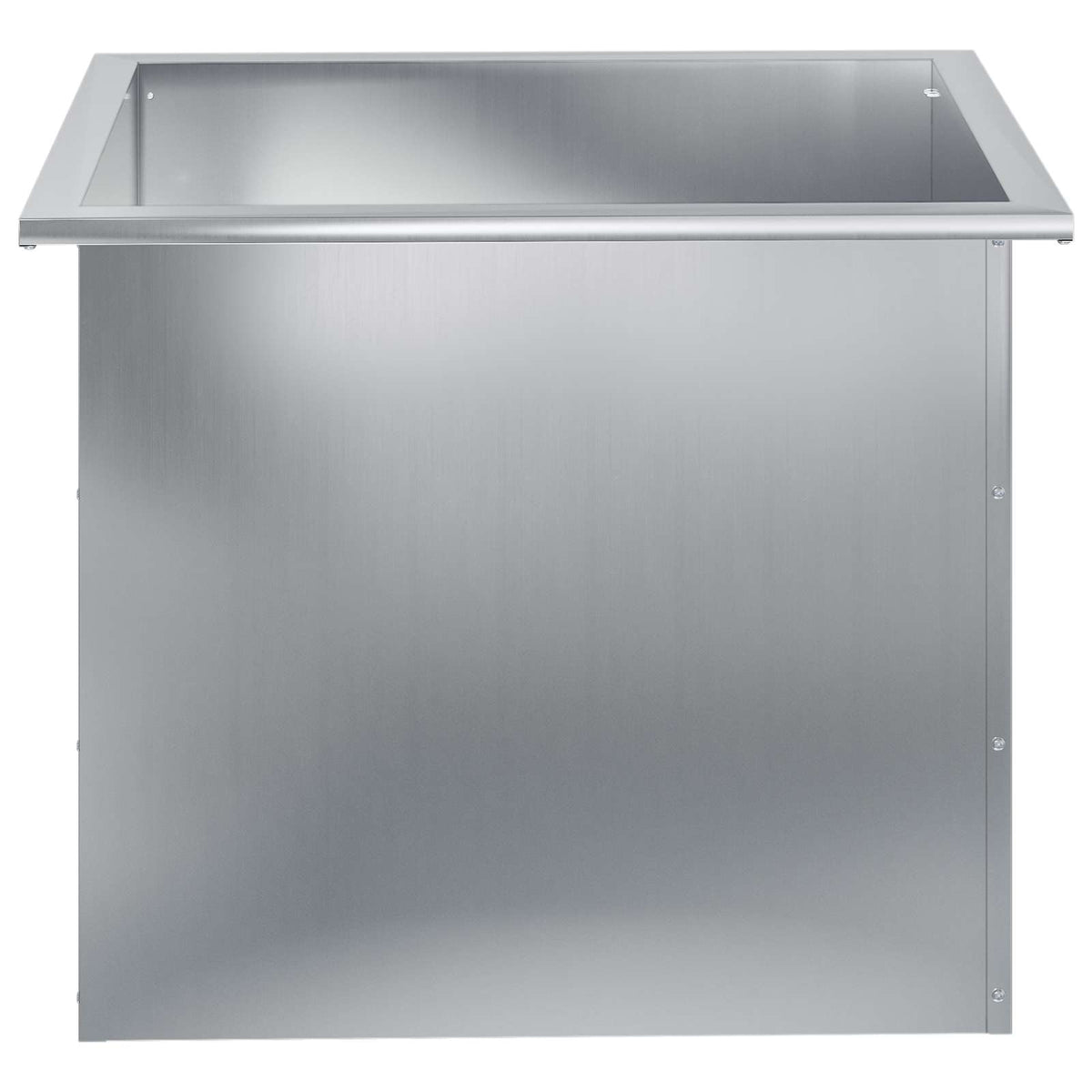 vidaXL Donica ogrodowa z oświetleniem LED srebrny 50 x 60 x 48 cm