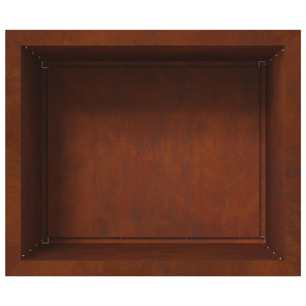 vidaXL Donica ogrodowa z oświetleniem LED Rdzawy 50 x 60 x 48 cm