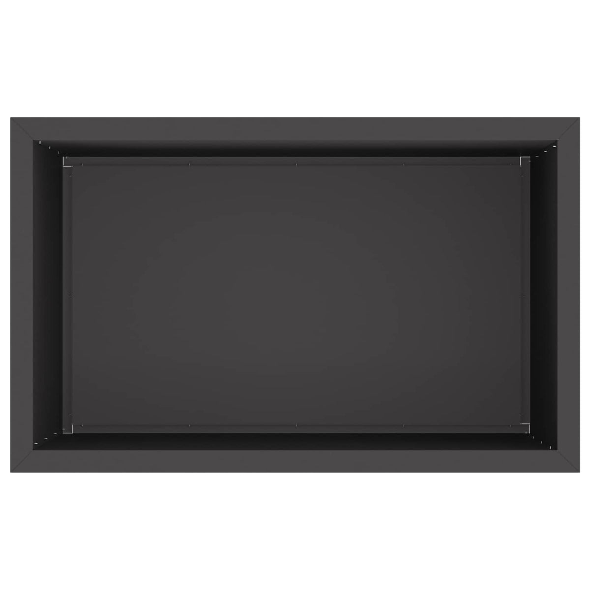 vidaXL Donica ogrodowa z oświetleniem LED Czarny 50 x 80 x 48 cm Stal