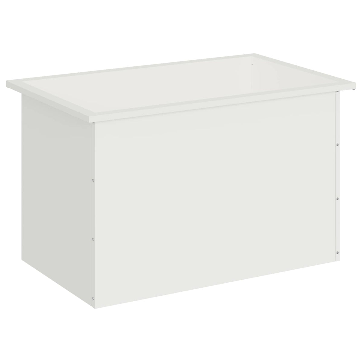 vidaXL Donica ogrodowa z oświetleniem LED Biały 50 x 80 x 48 cm Stal