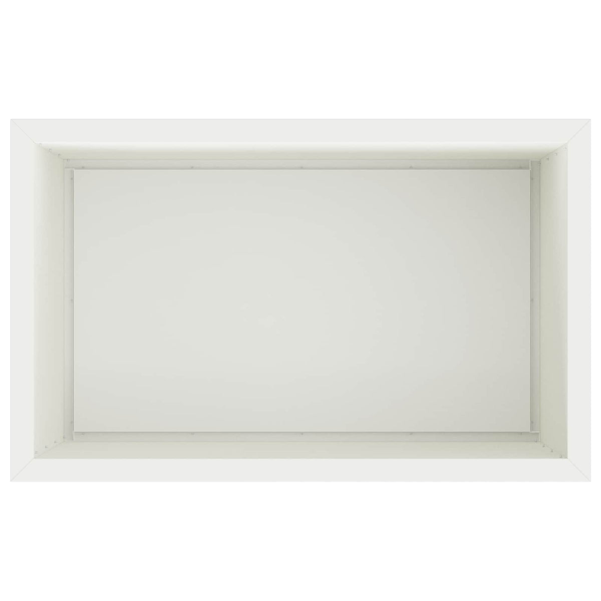 vidaXL Donica ogrodowa z oświetleniem LED Biały 50 x 80 x 48 cm Stal