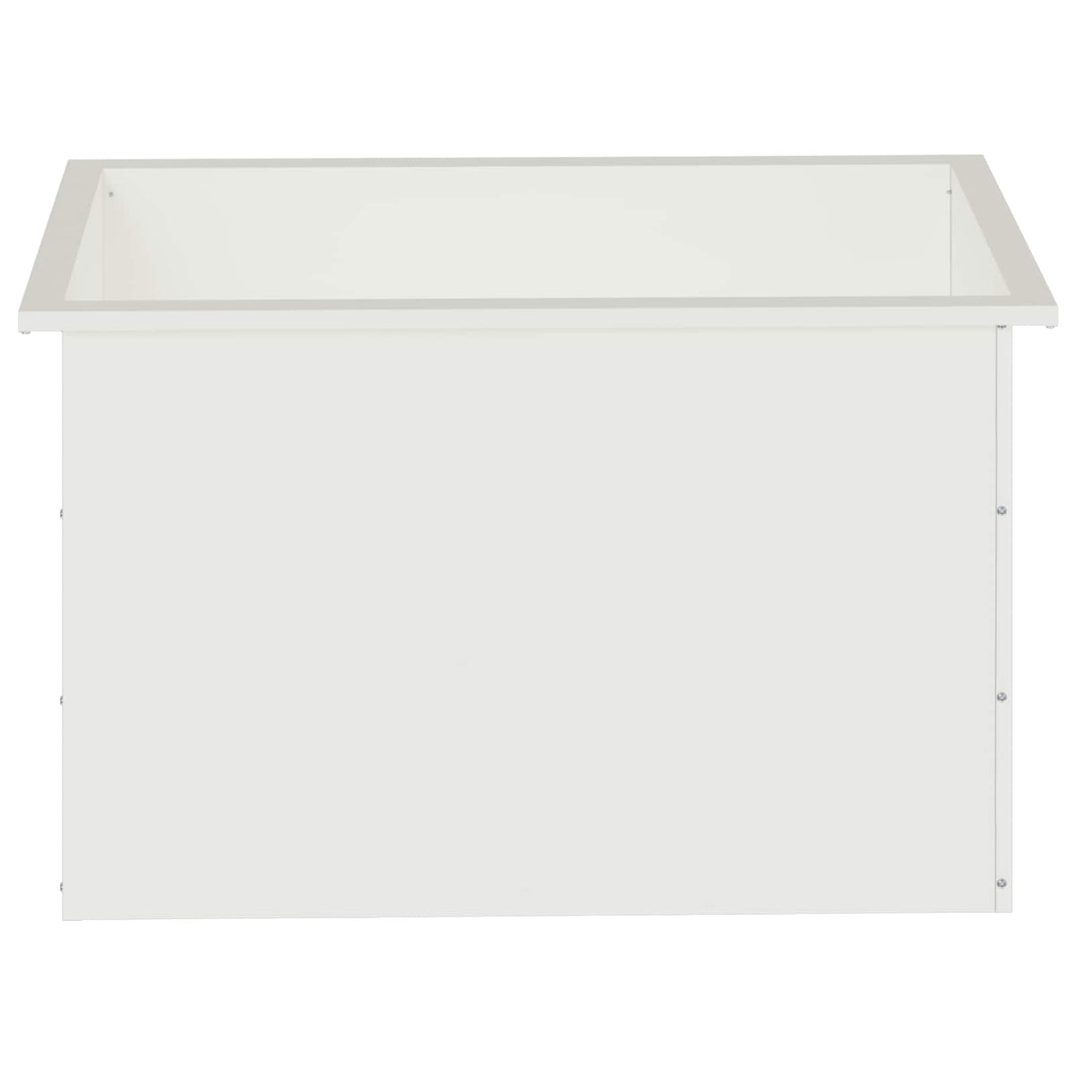 vidaXL Donica ogrodowa z oświetleniem LED 2 szt. Biały 50 x 80 x 48 cm