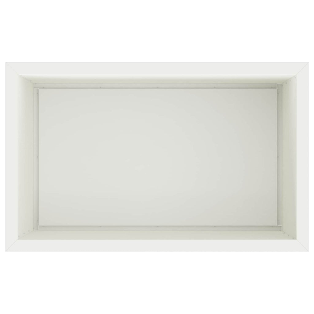 vidaXL Donica ogrodowa z oświetleniem LED 2 szt. Biały 50 x 80 x 48 cm