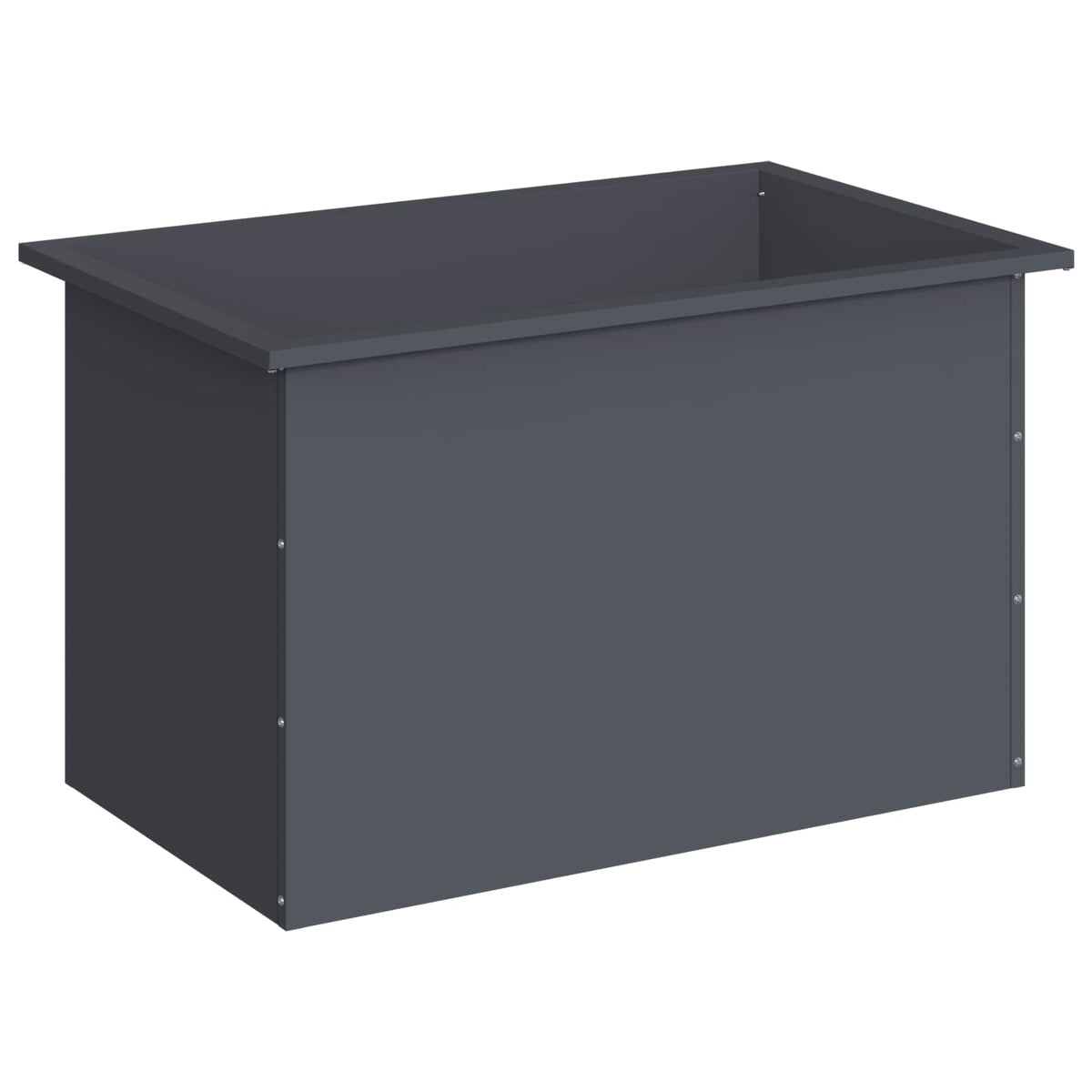 vidaXL Donica ogrodowa z oświetleniem LED Antracyt 50 x 80 x 48 cm