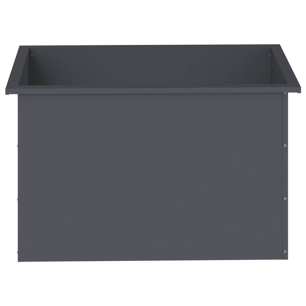 vidaXL Donica ogrodowa z oświetleniem LED Antracyt 50 x 80 x 48 cm