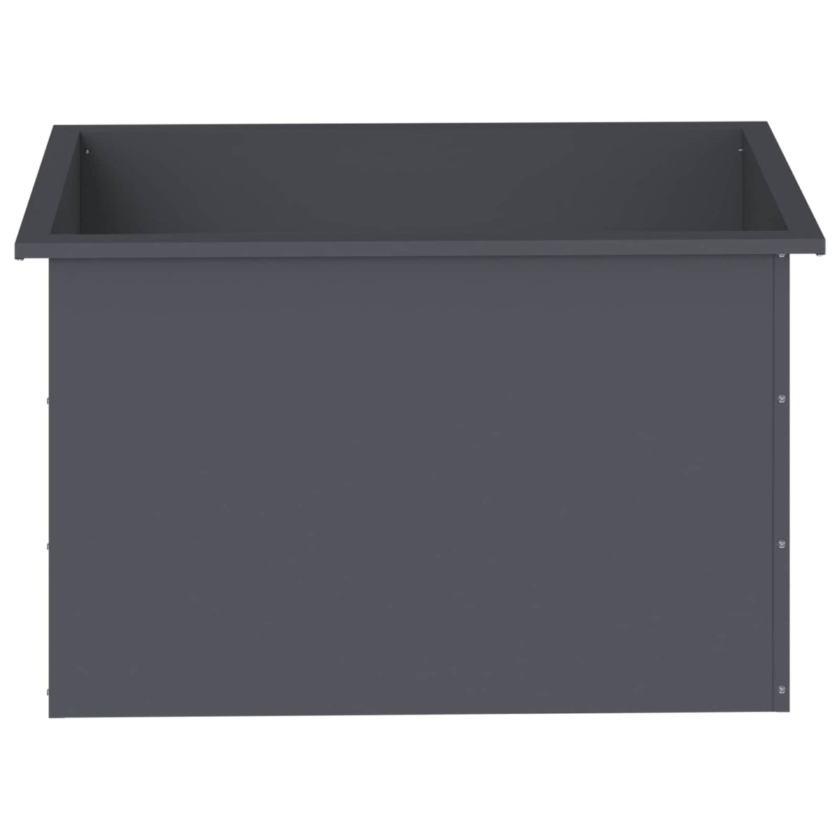 vidaXL Donica ogrodowa z oświetleniem LED Antracyt 50 x 80 x 48 cm
