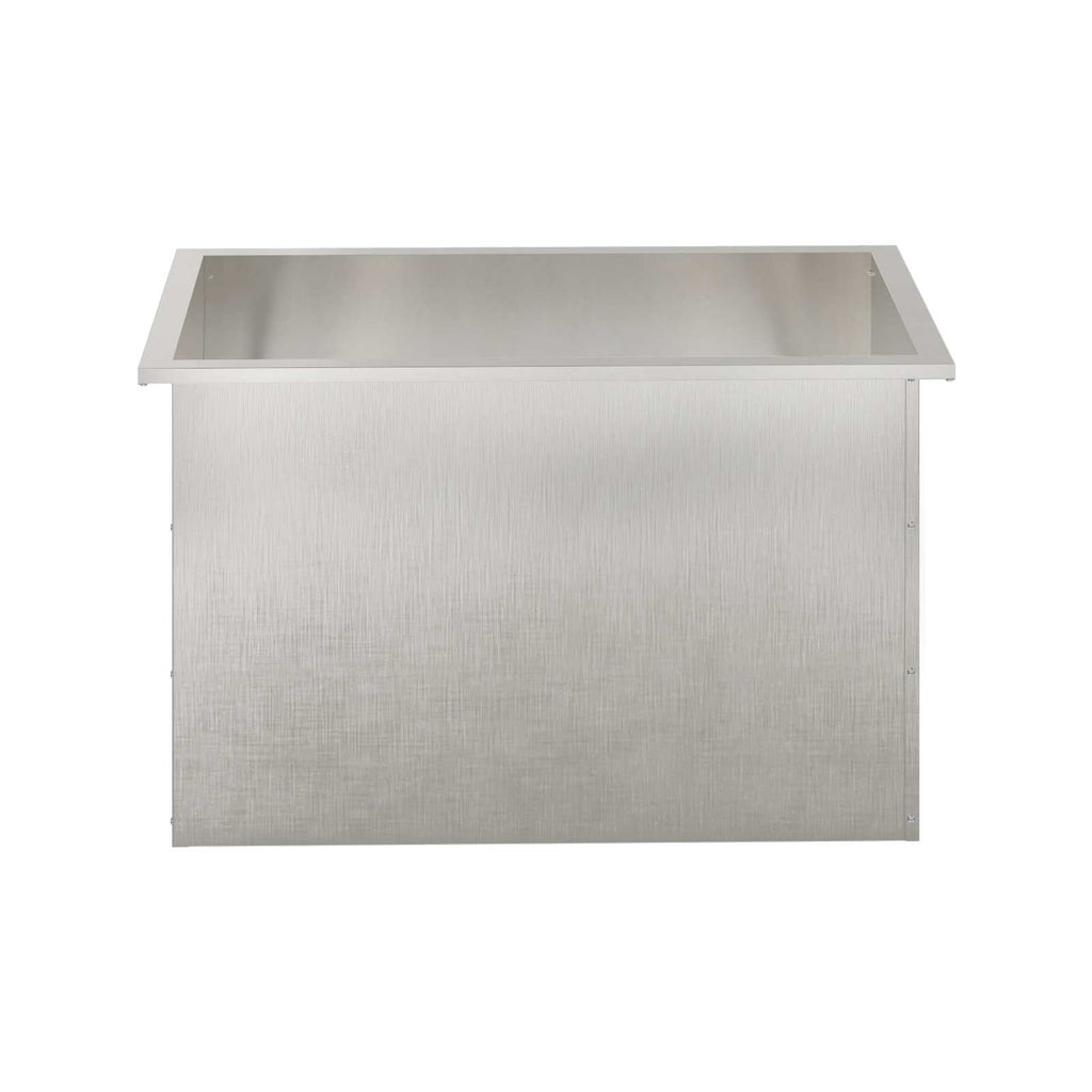 vidaXL Donica ogrodowa z oświetleniem LED srebrny 50 x 80 x 48 cm