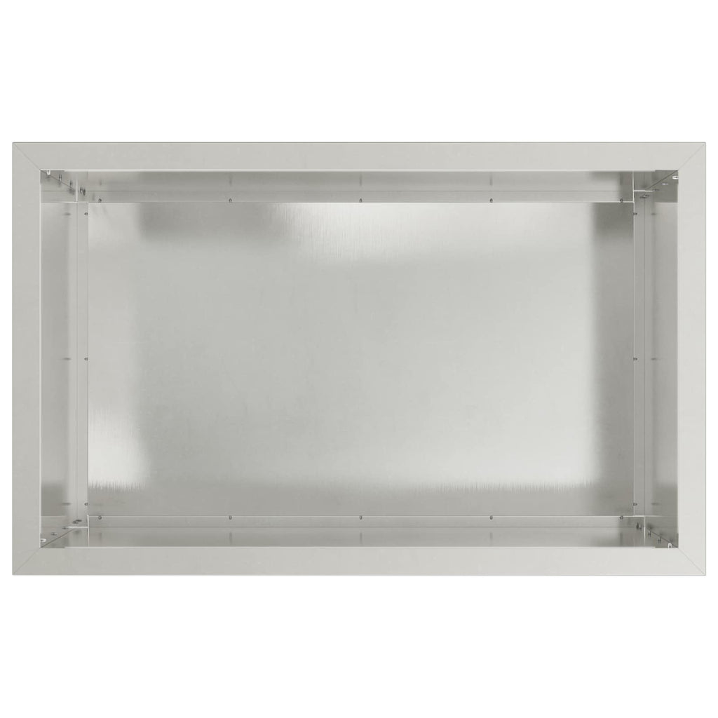 vidaXL Donica ogrodowa z oświetleniem LED srebrny 50 x 80 x 48 cm