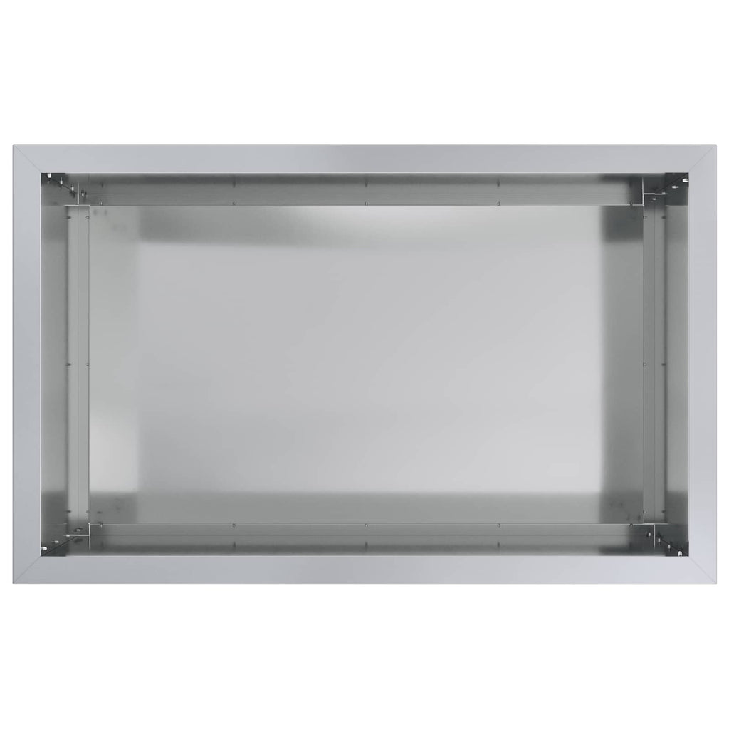 vidaXL Donica ogrodowa z oświetleniem LED srebrny 50 x 80 x 48 cm