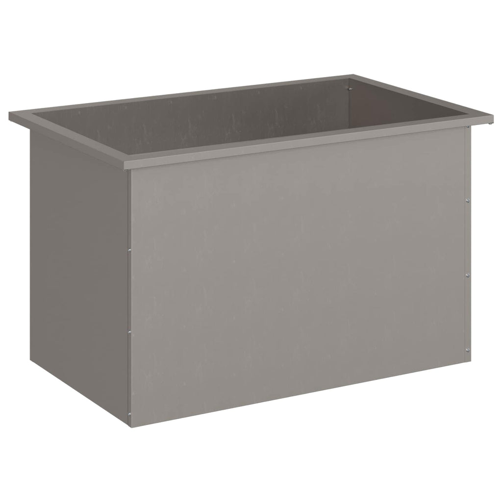 vidaXL Donica ogrodowa z oświetleniem LED Rdzawy 50 x 80 x 48 cm