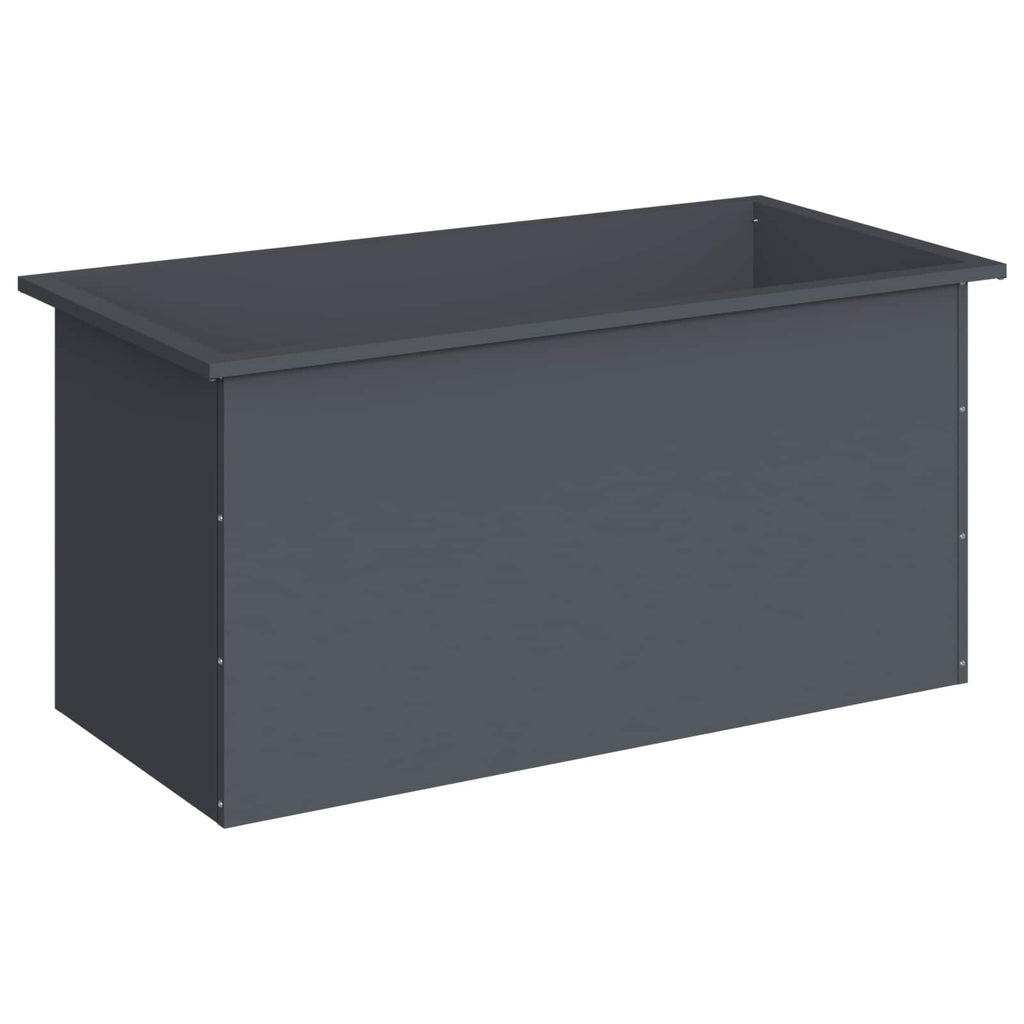vidaXL Donica ogrodowa z oświetleniem LED Antracyt 50 x 100 x 48 cm