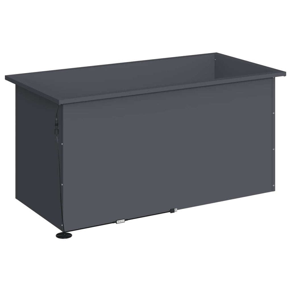 vidaXL Donica ogrodowa z oświetleniem LED Antracyt 50 x 100 x 48 cm