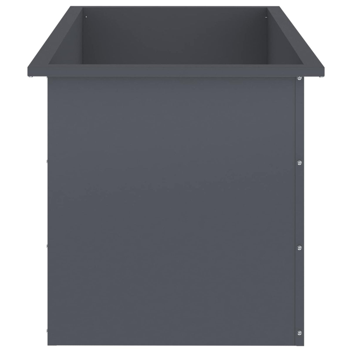 vidaXL Donica ogrodowa z oświetleniem LED Antracyt 50 x 100 x 48 cm