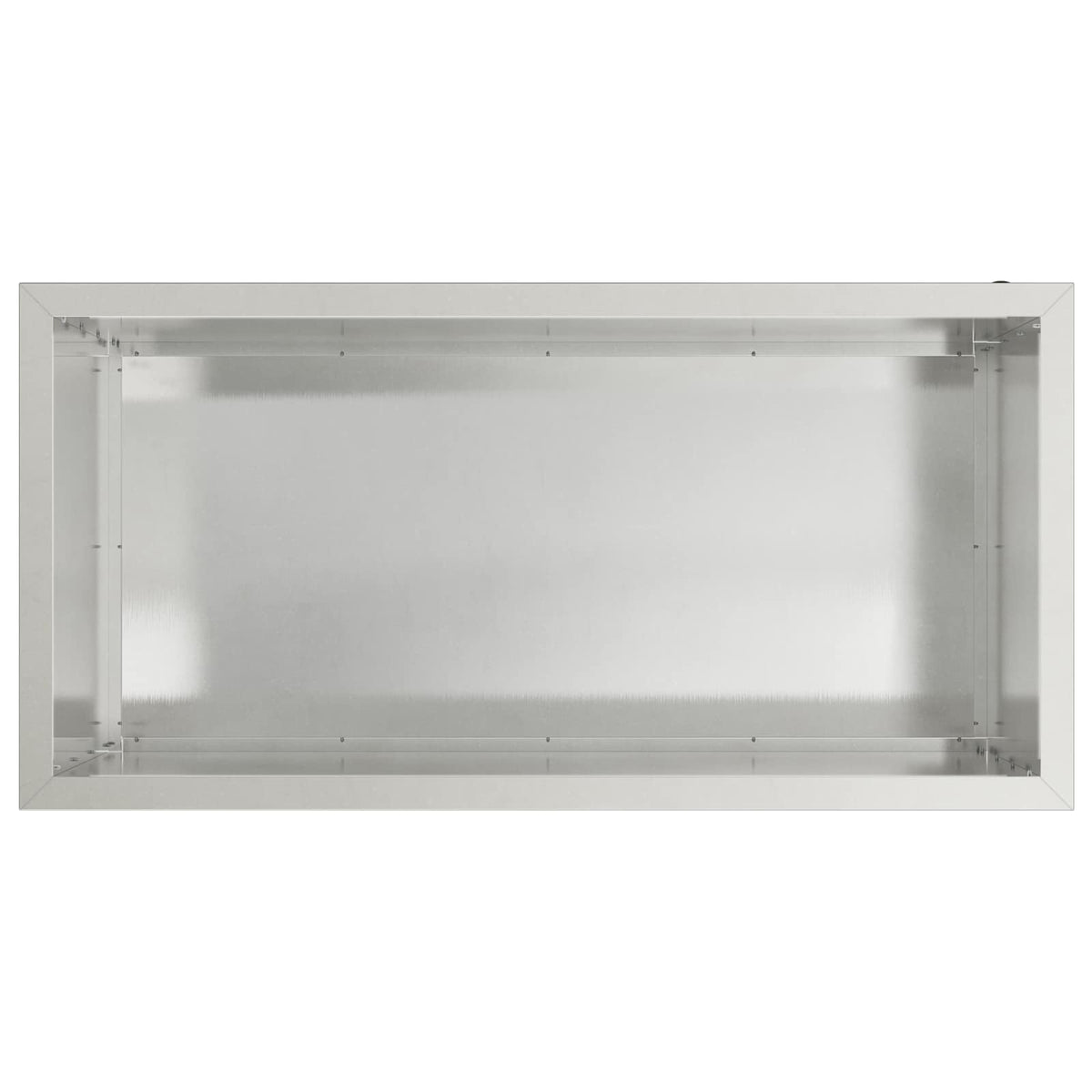 vidaXL Donica ogrodowa z oświetleniem LED srebrny 50 x 100 x 48 cm