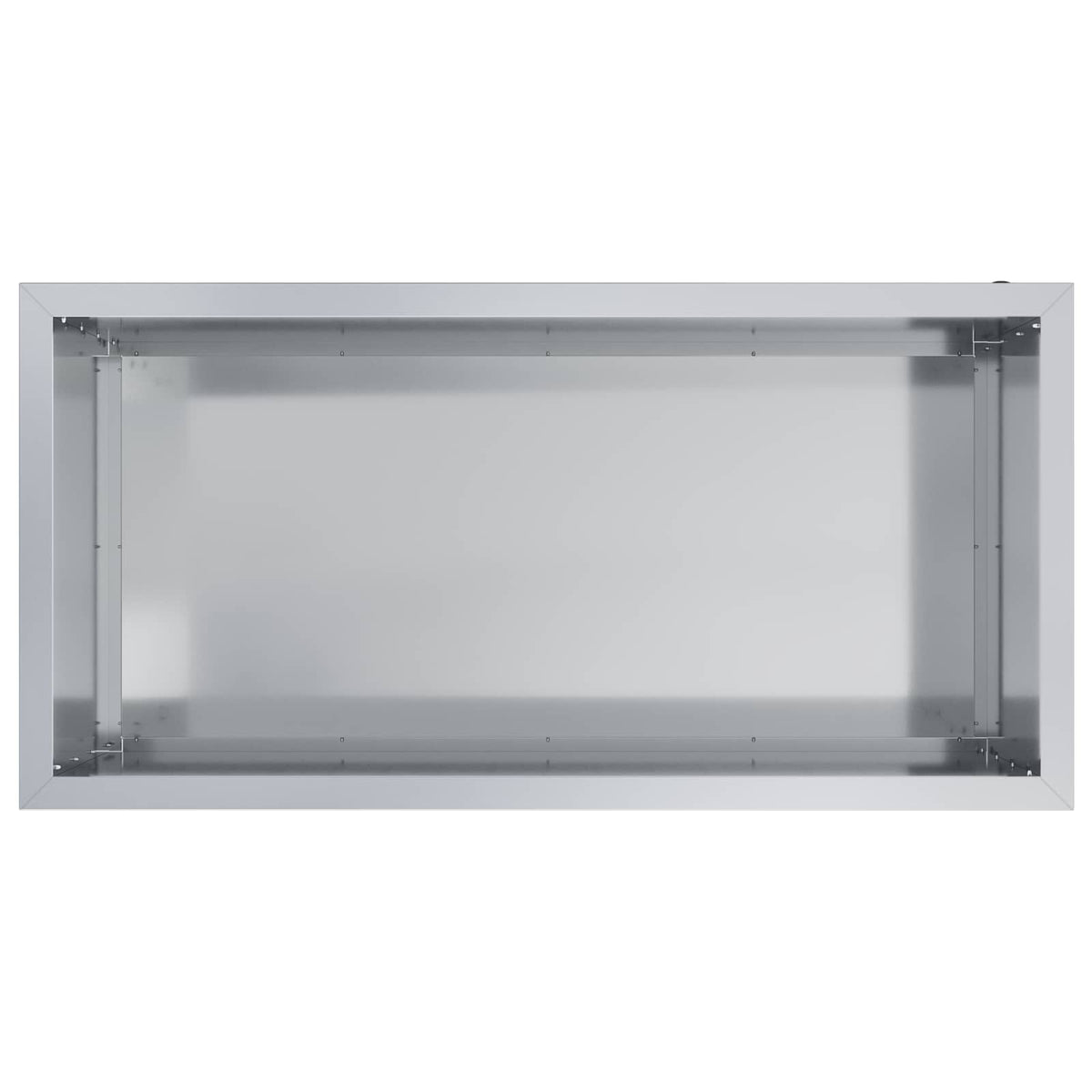 vidaXL Donica ogrodowa z oświetleniem LED srebrny 50 x 100 x 48 cm