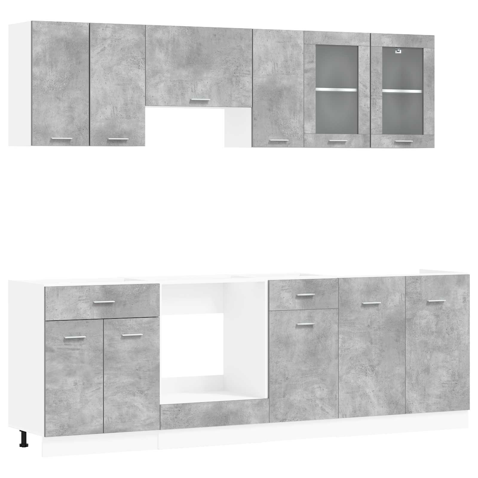 vidaXL Jednostka kuchenna Lyon 8 pcs Materiał drewnopochodny