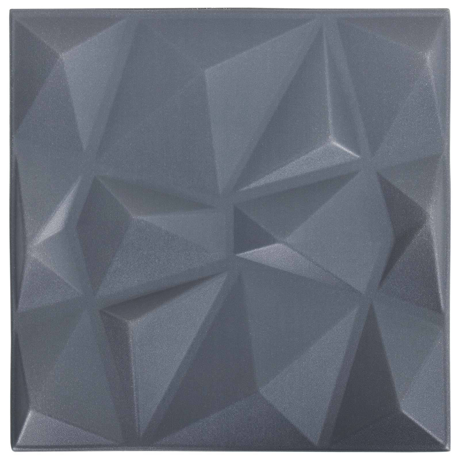 vidaXL Panele ścienne 12 pcs Szary diamentowy 50 x 50 cm Pianka XPS