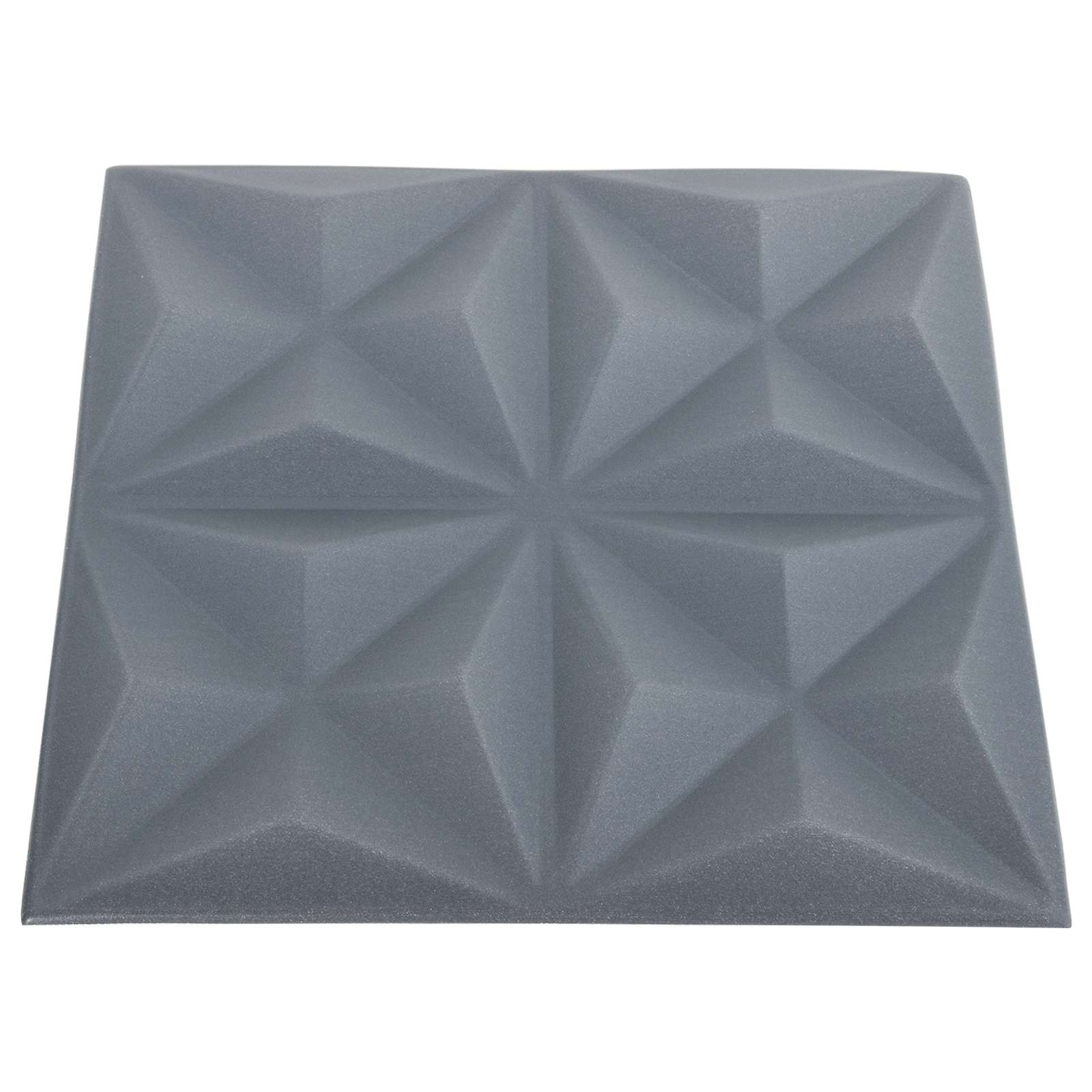 vidaXL Panele ścienne 24 pcs Origami szare 50 x 50 cm Pianka XPS