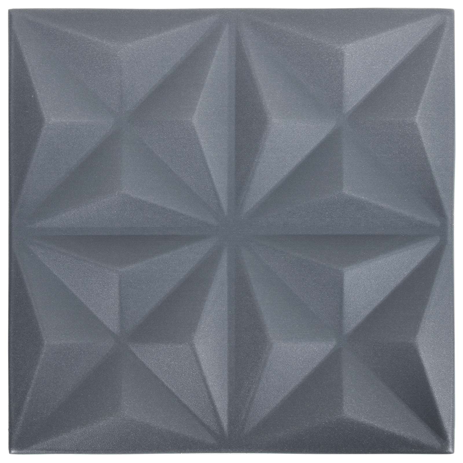 vidaXL Panele ścienne 24 pcs Origami szare 50 x 50 cm Pianka XPS