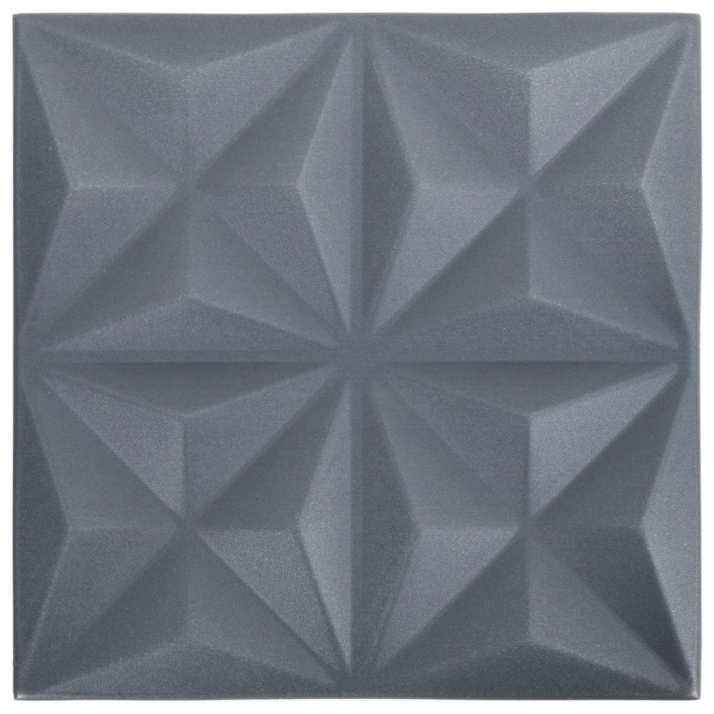 vidaXL Panele ścienne 48 pcs Origami szare 50 x 50 cm Pianka XPS