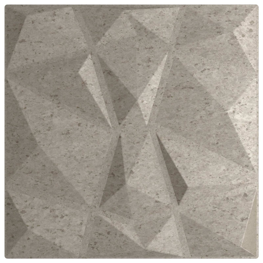 vidaXL Panele ścienne 24 pcs Betonowy szary 50 x 50 cm Pianka XPS