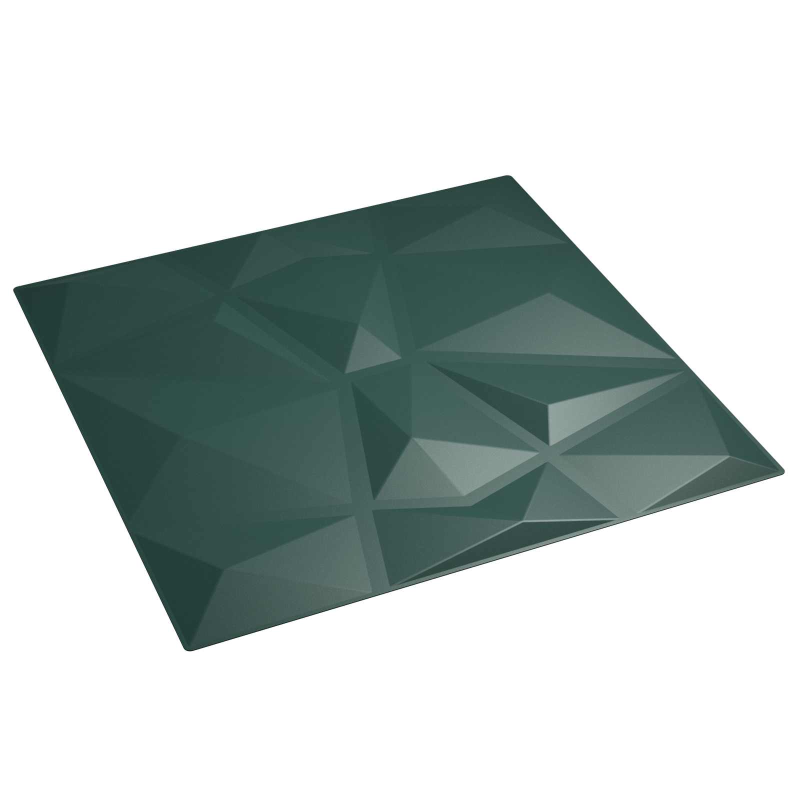 vidaXL Panele ścienne 48 pcs zielony 50 x 50 cm Pianka XPS