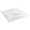 vidaXL Panele ścienne 24 pcs Biała gwiazda 50 x 50 cm Pianka XPS