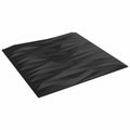 vidaXL Panele ścienne 48 pcs Czarny kamień 50 x 50 cm Pianka XPS