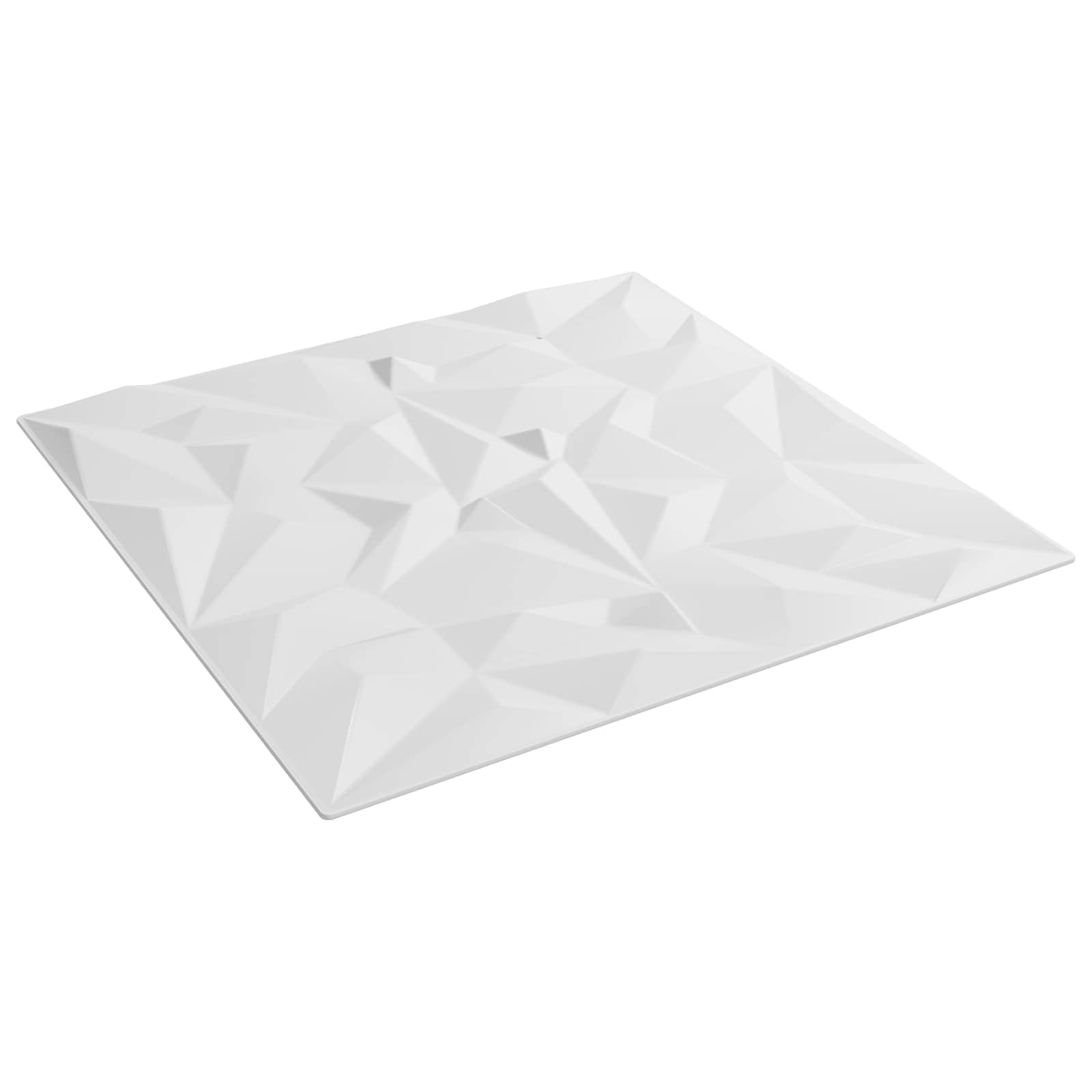 vidaXL Panele ścienne 24 pcs Biały 50 x 50 cm Pianka XPS