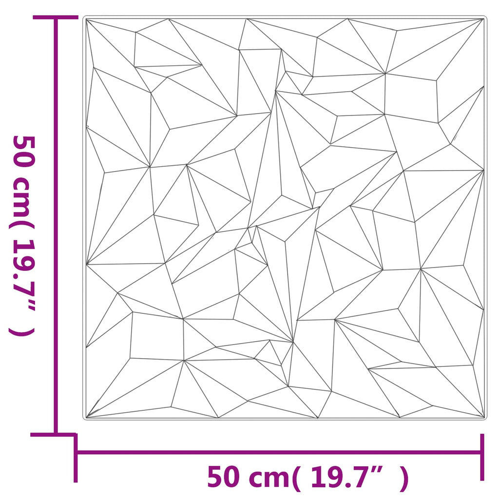 vidaXL Panele ścienne 24 pcs Biały 50 x 50 cm Pianka XPS