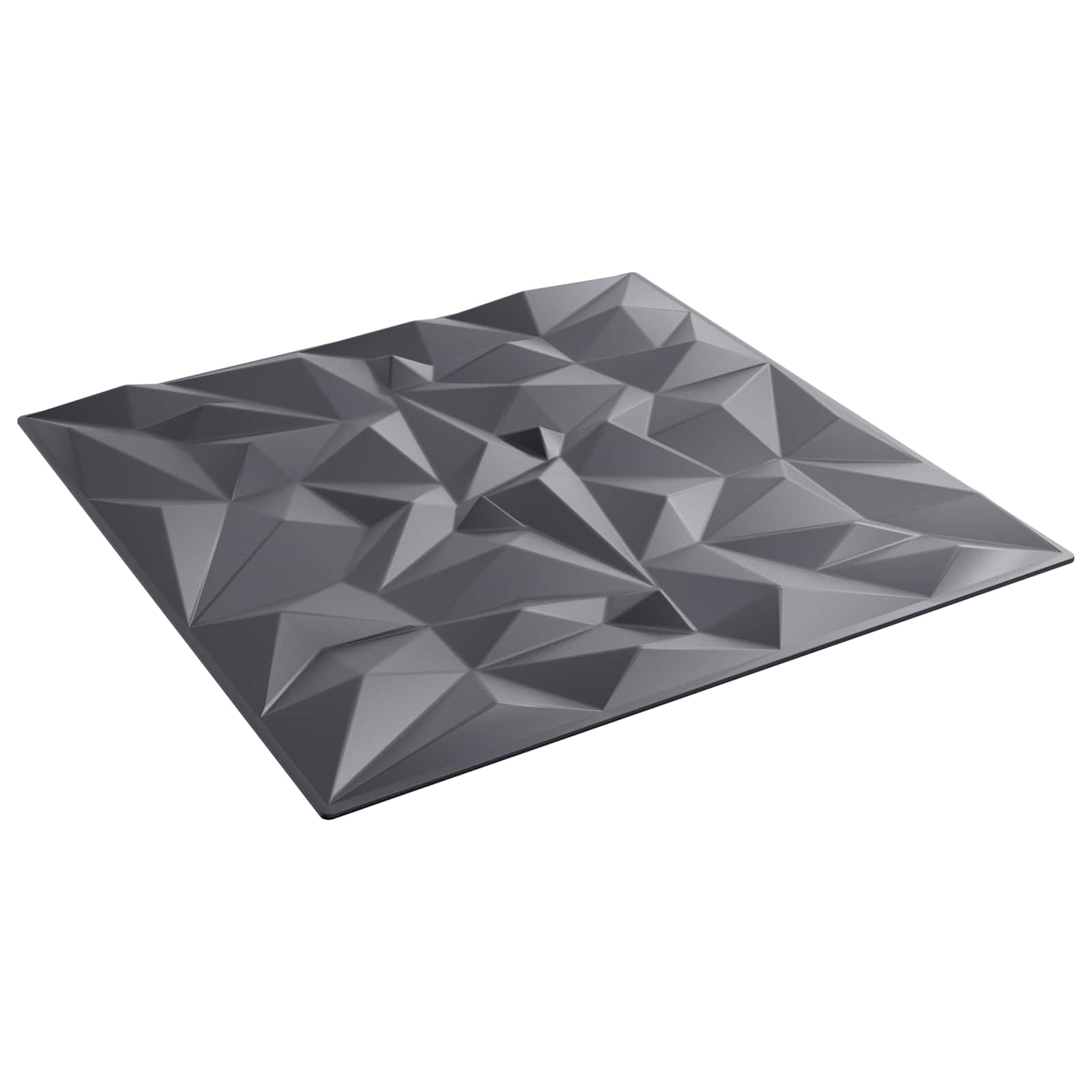 vidaXL Panele ścienne 48 pcs Ametyst szary 50 x 50 cm Pianka XPS